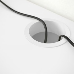 MICKE ミッケ デスク, ホワイト, 73x50 cmの画像