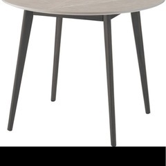 東屋　大理石調 ラウンドテーブル グレー 直径90cm の画像