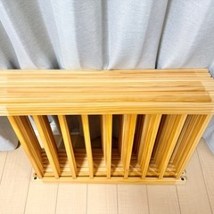 タンスのゲン ベビーサークル ベビーフェンス 木製 ジョイント式 8枚 ①の画像