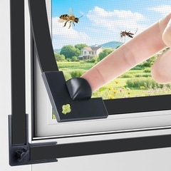 網戸 マグネット式網戸 DIY 簡易網戸キット ロック機能付き 虫よけの画像