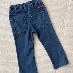 【美品】mou jon jon デニムパンツ 90cm 長ズボンの画像