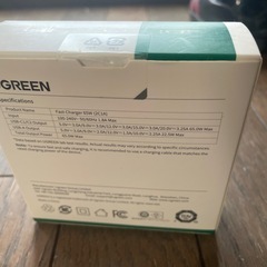 UGREEN 65w 高出力 高速充電器 3ポートの画像