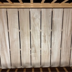 差し上げます　上下可動柵付きベビーベッドの画像