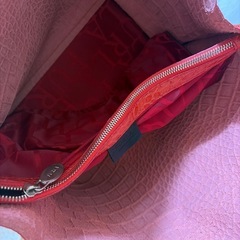 FURLA 本革レザー クロコダイルハンドバッグの画像