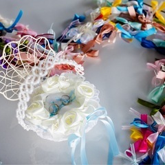 リボンシャワー 結婚式 DIYの画像