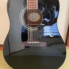 【メンテ済】Epiphone AJ-100BK アコースティックギター 純正ケース付の画像