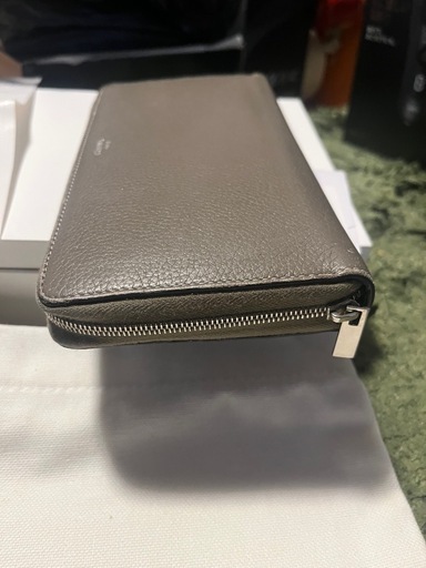 レシート有り 75816円 CELINEセリーヌ 財布 長財布 バイカラー ラウンドファスナー