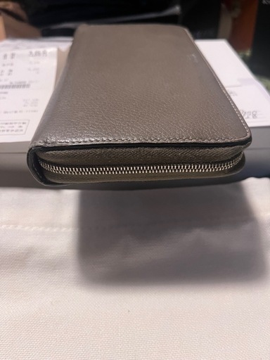 レシート有り 75816円 CELINEセリーヌ 財布 長財布 バイカラー ラウンドファスナー