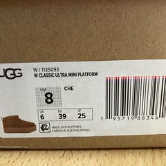 新品未使用UGG（アグ）25センチ  クラシック ウルトラ ミニ プラットフォーム　  の画像