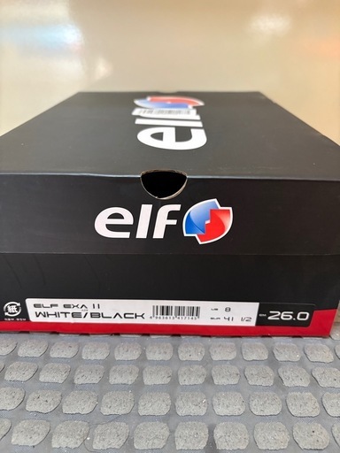 elf（エルフ）ライディングシューズ EXA11（エクサ11）ホワイト/ブラック 26.0cm