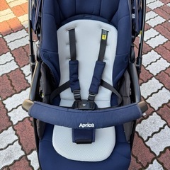 Aprica ラクーナB ベビーカー 両対面 軽量 ネイビー 付属品ありの画像
