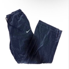 NIKE コーデュロイジップアップハーフジップ クロップドトップスパンツセット　NIKEセットアップの画像