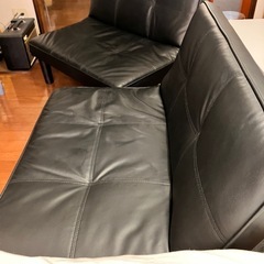 分割できる 4way ソファベッド 幅175 奥行81.5 高さ67.5cm リクライニング式 連結可能 ソファ 2人掛け ソファー ローソファ フロアソファ アームレスソファ 山善の画像