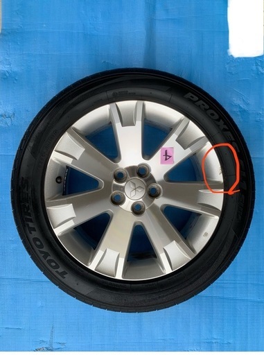 デリカ:D5　純正ホイール&タイヤ4本セット　225/55R18
