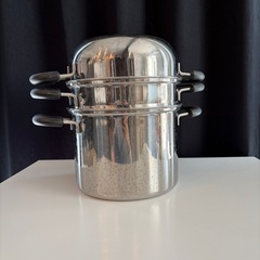 パスタ、蒸し器、煮込み料理の画像