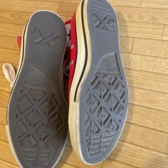 converseスニーカー黒　　converseスニーカー　赤の画像