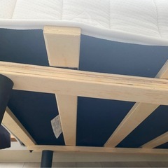 シングルベッドマットレス/すのこベッドフレーム付き/コイルベッドの画像