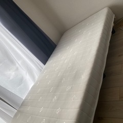 シングルベッドマットレス/すのこベッドフレーム付き/コイルベッドの画像