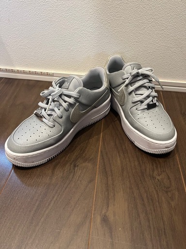 定価￥39,800 Nike Air Force 1 シルバー グリッター ラメ スニーカー
