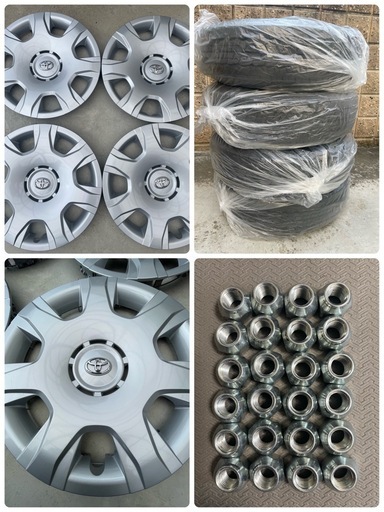 新車外し】ハイエース200系 195/80R15 純正タイヤホイール4本セット
