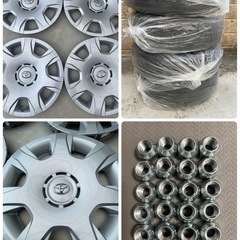 【新車外し】ハイエース200系 195/80R15 
純正タイヤホイール4本セットの画像