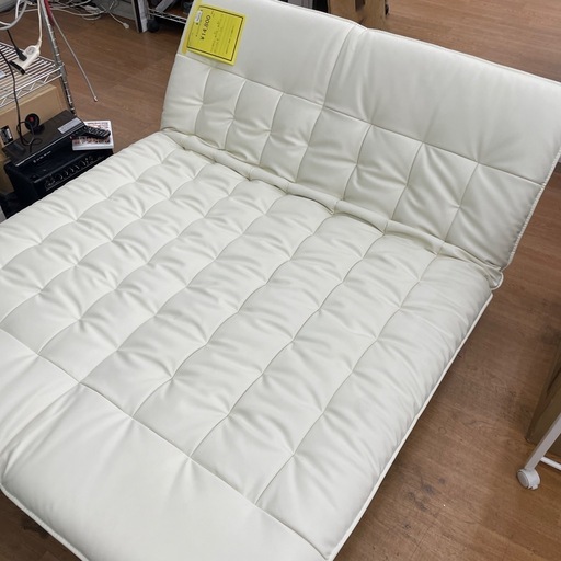 ☆ドリーム荒牧店☆ジモティー割引有☆【クリーニング済】ニトリ/ソファベッド WH/現状販売