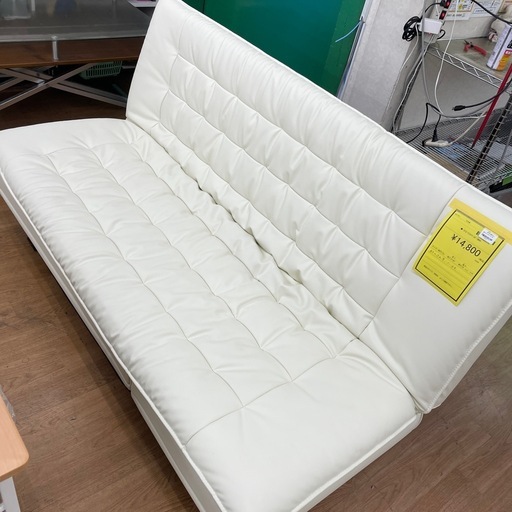 ☆ドリーム荒牧店☆ジモティー割引有☆【クリーニング済】ニトリ/ソファベッド WH/現状販売