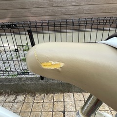 女の子用　自転車　オフホワイト　22インチの画像