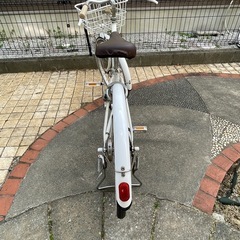 女の子用　自転車　オフホワイト　22インチの画像