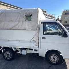 ハイゼット　トラック　幌　10万キロ台　ATエアコン　バックカメラ　定期メンテの画像