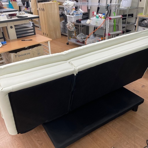 ☆ドリーム荒牧店☆ジモティー割引有☆【クリーニング済】ニトリ/ソファベッド WH/現状販売