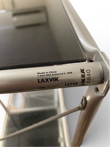 美品 IKEA LAXVIK 廃盤 ガラス棚 シェルフ