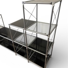 美品 IKEA LAXVIK 廃盤 ガラス棚 シェルフの画像