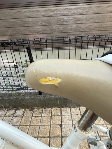 女の子　キッズ子供用自転車　オフホワイト　22インチ　イオンサイクル　