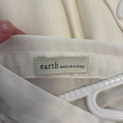 レース襟 半袖ブラウス 白 シアーシャツの画像