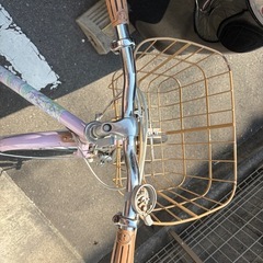 女の子　ピンク自転車　の画像