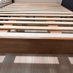 LOWYA セミダブル ベッドフレーム シャビーナチュラルの画像