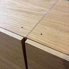 無印良品 スタッキングチェスト（オーク材突板） 6箱の画像