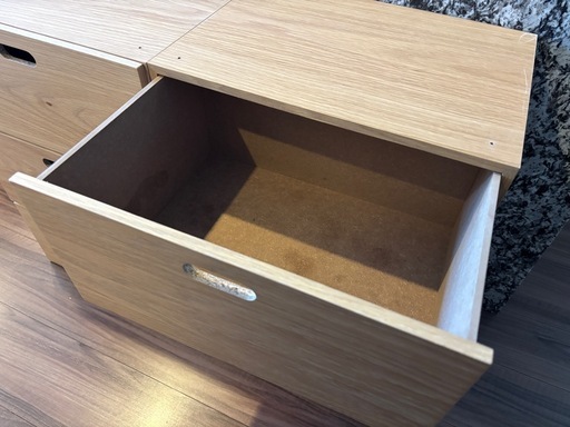 無印良品 スタッキングチェスト（オーク材突板） 6箱
