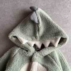 恐竜 フリース カバーオール 50〜70の画像