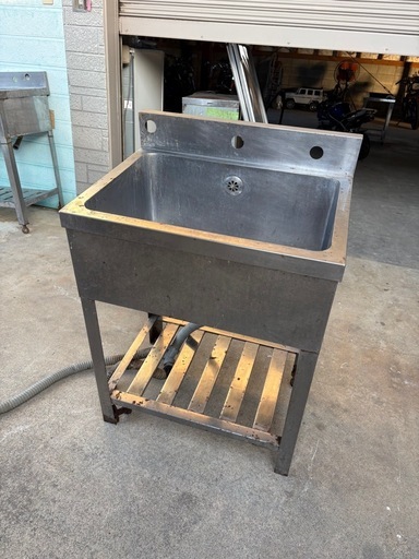 業務用　ステンレス　1槽シンク　居酒屋　飲食店 熊本　福岡　佐賀　450×600