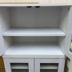 激安家具!! ミニ食器棚 キッチン収納 カップボードの画像