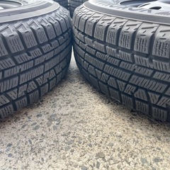 145/80R13 スタッドレスホイールセット ホイール塗装済 19年製バリ溝の画像