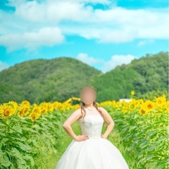 二次会　前撮り ウェディングドレスの画像