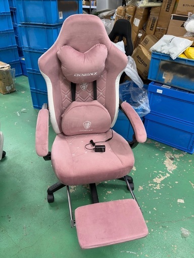 未使用品　組立済み　Dowinx ゲーミングチェア オットマン付き  　