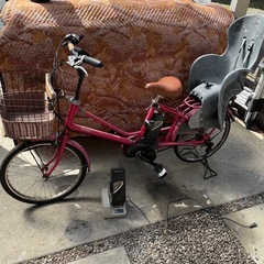 ジャンク　電動アシスト　パナソニック　子供乗せ　自転車　　子供乗せの画像