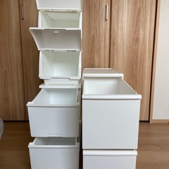 ホワイト 3種類 収納ボックス まとめ売り
の画像