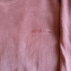 adidas ブラウン 長袖 トレーナー Lの画像