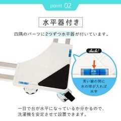 洗濯機　キャスターの画像