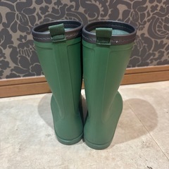 長靴　　深緑色　　子ども用の画像